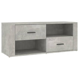 Meuble TV Gris béton 100x35x40 cm Bois d'ingénierie