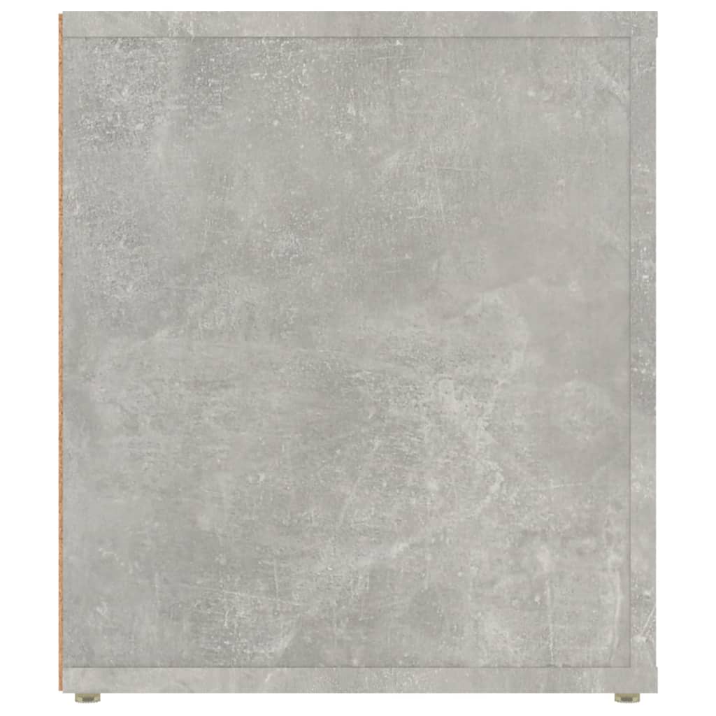 Meuble TV Gris béton 100x35x40 cm Bois d'ingénierie