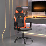 Chaise de jeu Noir et orange Similicuir