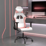 Chaise de jeu Blanc et rose Similicuir