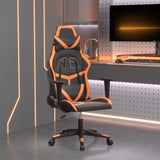 Chaise de jeu Noir et orange Similicuir