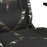 Chaise de jeu Noir et camouflage Similicuir