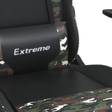 Chaise de jeu Noir et camouflage Similicuir