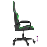 Chaise de jeu Noir et vert Similicuir