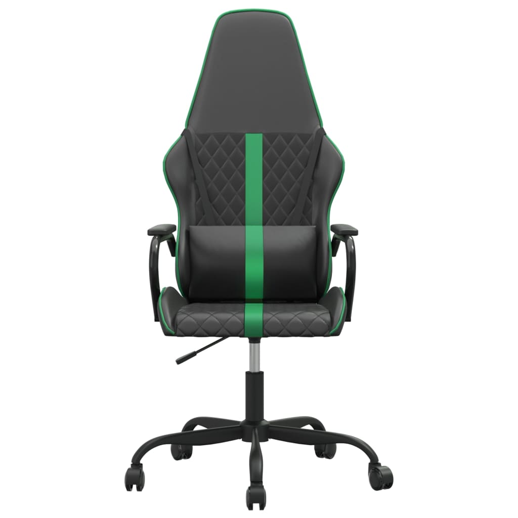 Chaise de jeu Noir et vert Similicuir