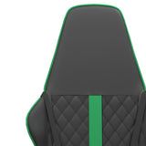 Chaise de jeu Noir et vert Similicuir