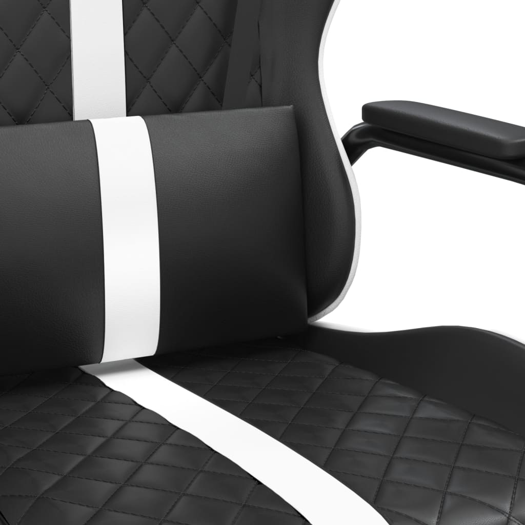 Chaise de jeu Noir et blanc Similicuir