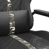 Chaise de jeu Noir et camouflage Similicuir