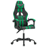 Chaise de jeu Noir et vert Similicuir