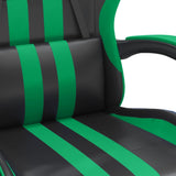 Chaise de jeu Noir et vert Similicuir