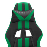 Chaise de jeu Noir et vert Similicuir