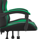 Chaise de jeu Noir et vert Similicuir