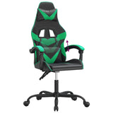 Chaise de jeu Noir et vert Similicuir