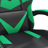 Chaise de jeu Noir et vert Similicuir