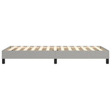 Cadre de lit sans matelas gris clair 80x200 cm tissu