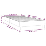 Cadre de lit sans matelas crème 90x190 cm tissu