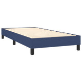 Cadre de lit sans matelas bleu 90x200 cm tissu