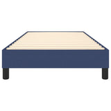 Cadre de lit sans matelas bleu 90x200 cm tissu