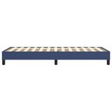 Cadre de lit sans matelas bleu 90x200 cm tissu