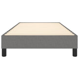 Cadre de lit sans matelas gris foncé 100x200 cm tissu