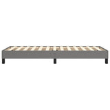 Cadre de lit sans matelas gris foncé 100x200 cm tissu