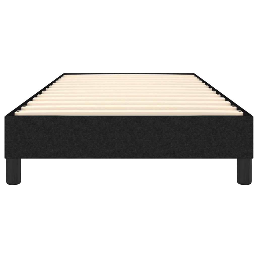 Cadre de lit sans matelas noir 100x200 cm tissu