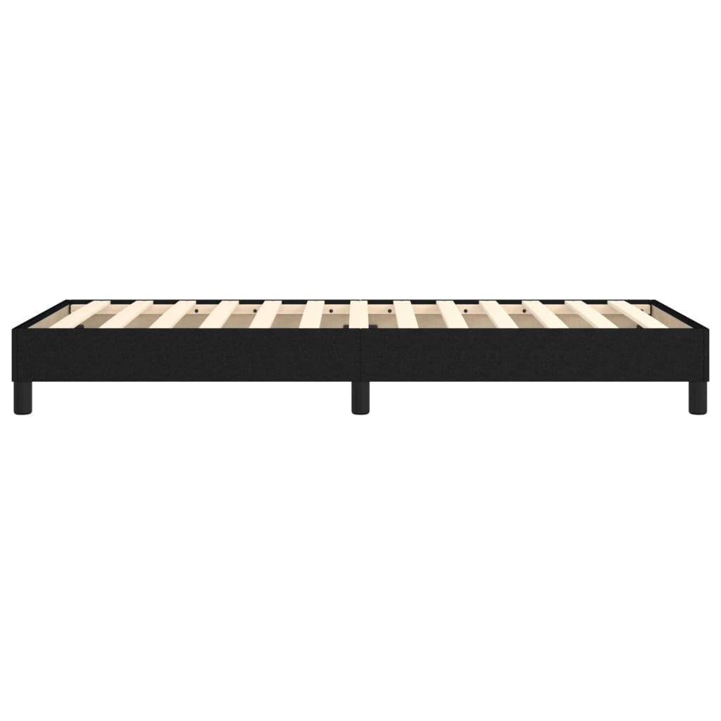 Cadre de lit sans matelas noir 100x200 cm tissu