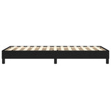 Cadre de lit sans matelas noir 100x200 cm tissu