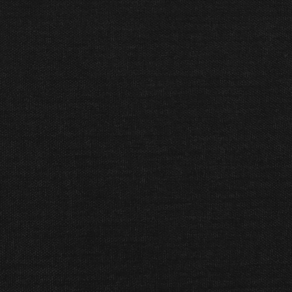 Cadre de lit sans matelas noir 100x200 cm tissu