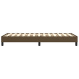 Cadre de lit sans matelas marron foncé 100x200 cm tissu