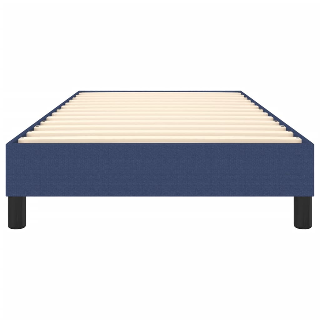 Cadre de lit sans matelas bleu 100x200 cm tissu