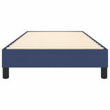 Cadre de lit sans matelas bleu 100x200 cm tissu