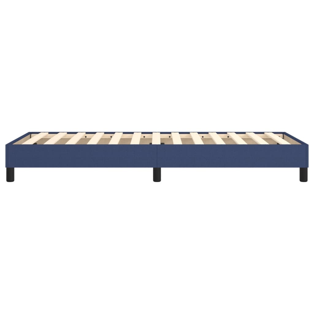 Cadre de lit sans matelas bleu 100x200 cm tissu