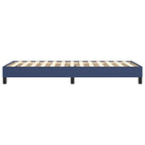 Cadre de lit sans matelas bleu 100x200 cm tissu