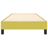 Cadre de lit sans matelas vert 100x200 cm tissu