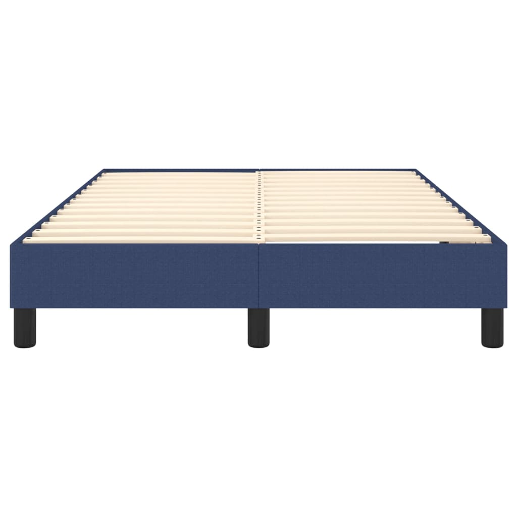 Cadre de lit sans matelas bleu 120x200 cm tissu