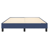 Cadre de lit sans matelas bleu 140x190 cm tissu