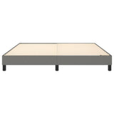 Cadre de lit sans matelas gris foncé 160x200 cm tissu