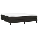 Cadre de lit sans matelas noir 160x200 cm tissu