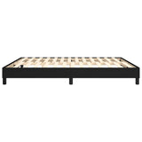 Cadre de lit sans matelas noir 160x200 cm tissu