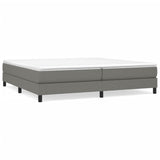 Cadre de lit sans matelas gris foncé 200x200 cm tissu