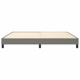 Cadre de lit sans matelas gris foncé 200x200 cm tissu