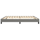 Cadre de lit sans matelas gris foncé 200x200 cm tissu