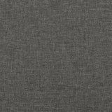 Cadre de lit sans matelas gris foncé 200x200 cm tissu