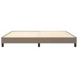 Cadre de lit sans matelas taupe 200x200 cm tissu