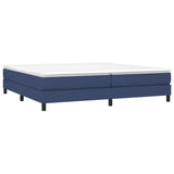 Cadre de lit sans matelas bleu 200x200 cm tissu