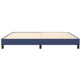 Cadre de lit sans matelas bleu 200x200 cm tissu