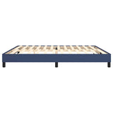 Cadre de lit sans matelas bleu 200x200 cm tissu