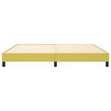 Cadre de lit sans matelas vert 200x200 cm tissu