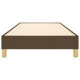 Cadre de lit sans matelas marron foncé 80x200 cm tissu